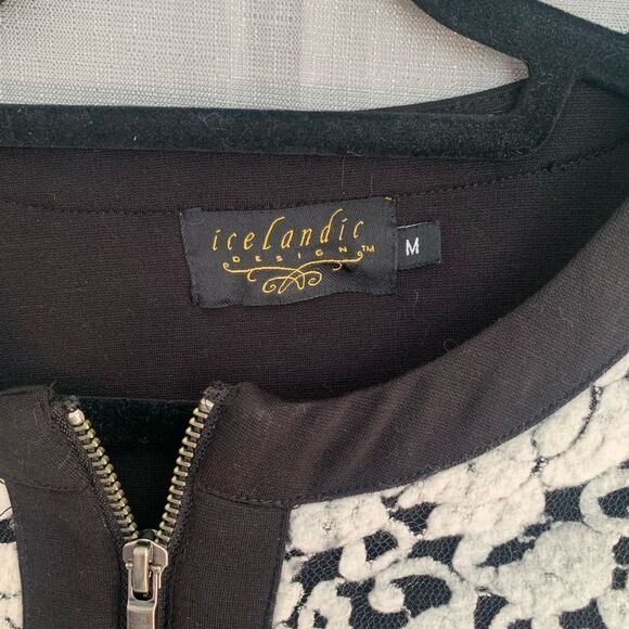 ICELANDIC ZipUp Blazer Jacket! Professional,  comfy, & zipper pockets! - Picture 2 of 3